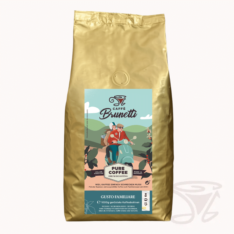 caffè brunetti delizioso gusto familiare 1kg kaffeebohnen