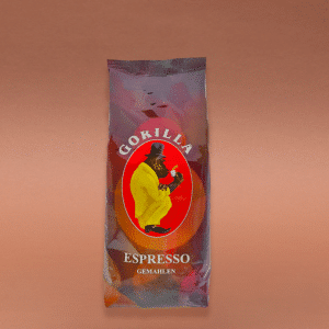 Gorilla Espresso gemahlen 500g Kaffee mit Aromaschutzventil