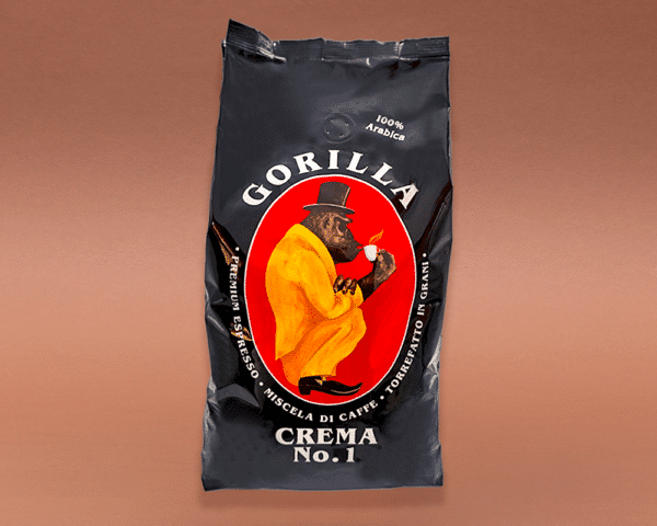 Gorilla Kaffee Espresso Crema No.1 ganze Bohnen 100% Arabica 1KG