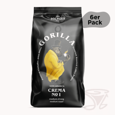 gorilla espresso crema no.1 arabica 12kg ganze bohnen für ihr büro & geschäft