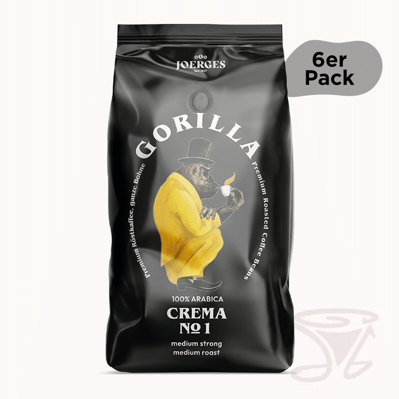 gorilla espresso crema no.1 arabica 12kg ganze bohnen für ihr büro & geschäft