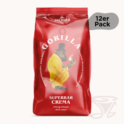 gorilla espresso super bar crema 12kg ganze bohnen für ihr büro & geschäft