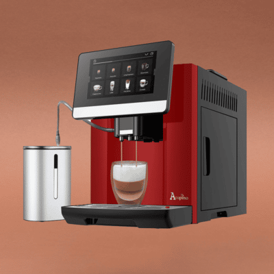 Acopino Barletta Rot Kaffeevollautomat mit Touch Display