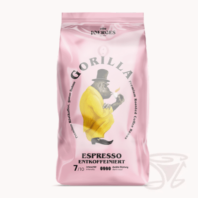 gorilla espresso entkoffeiniert 1kg ganze bohnen