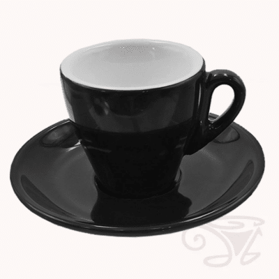 nuova point milano 65ml farbige espresso tasse schwarz dickwandig