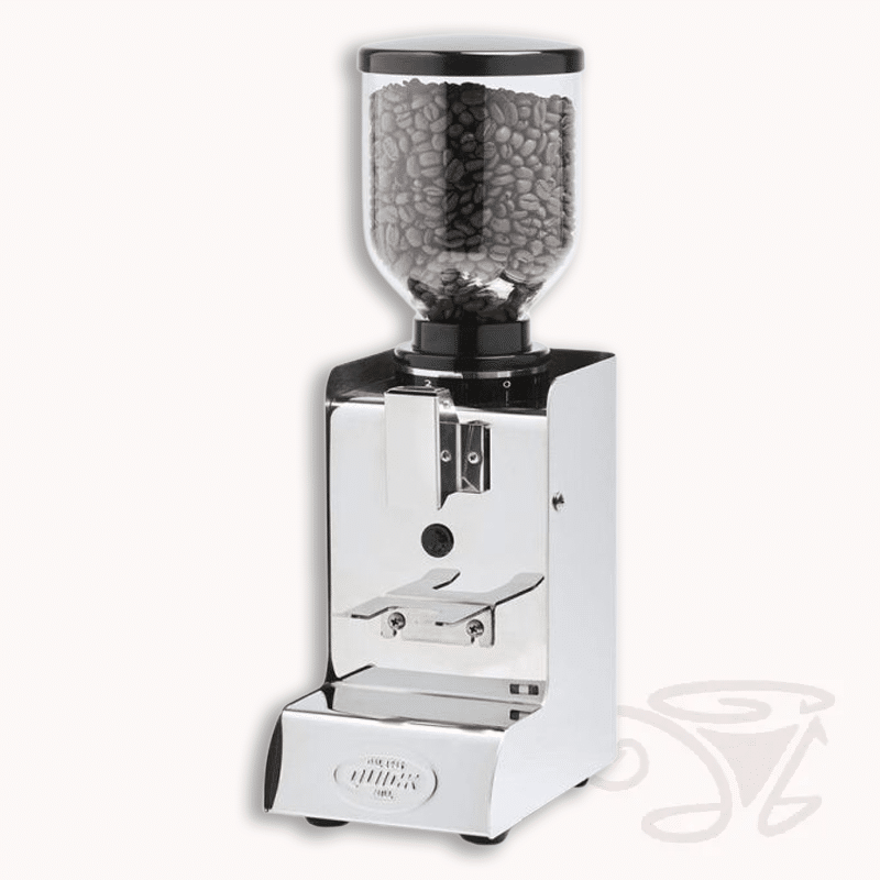quickmill apollo evo.060 elektrische kaffeemühle edelstahl mit bohnenbehälter aus glas