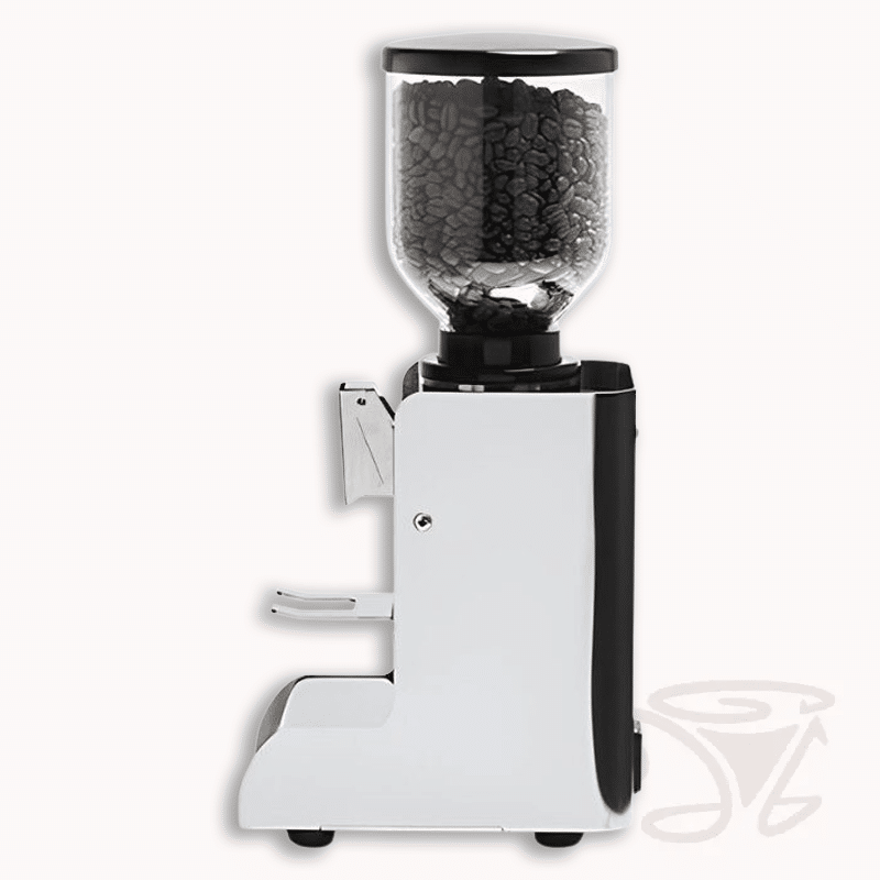 quickmill apollo evo.060 elektrische kaffeemühle edelstahl mit bohnenbehälter aus glas