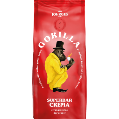 gorilla espresso super bar crema 250g ganze bohnen testpackung