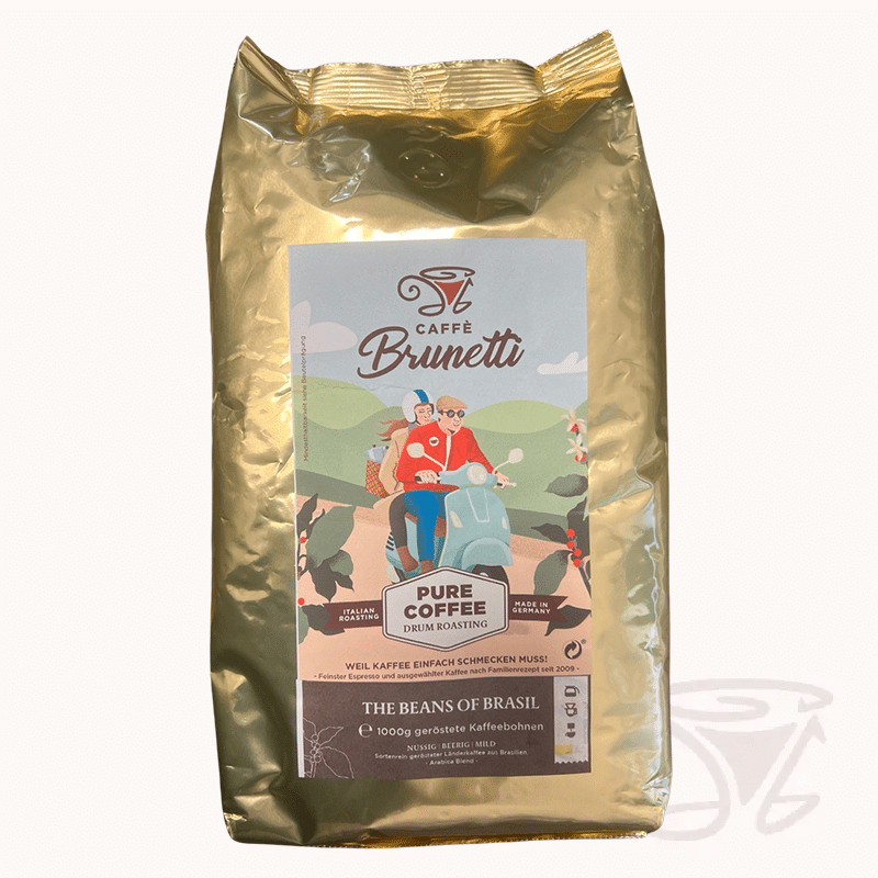 caffè brunetti länderkaffee arabica brasil 1kg bohnen