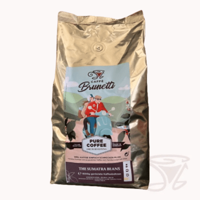 caffè brunetti länderkaffee sumatra arabica 1kg bohnen
