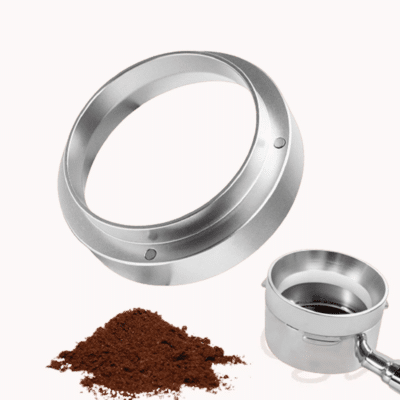 professioneller dosiertrichter aus aluminium für alle siebträger mit 58 mm durchmesser