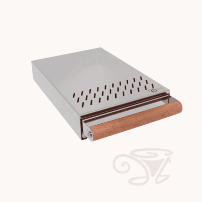 sudschublade für espressomaschinen abschlagkasten mit holzgriff 200 x 300 x 55 mm