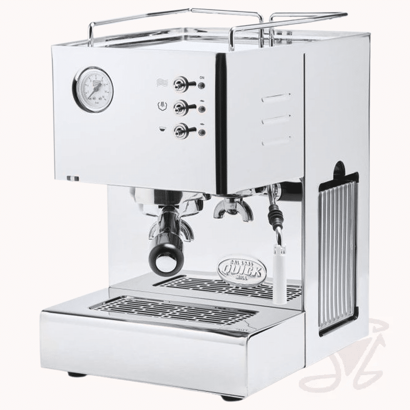 quickmill cassiopea 3004 siebträger mit zwei thermoblocks edelstahl glänzend