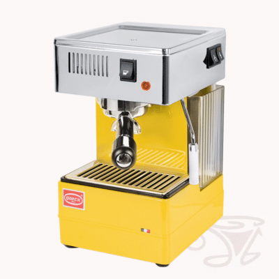 quickmill stretta 0820 siebträger einkreiser mit thermoblock retro style gelb