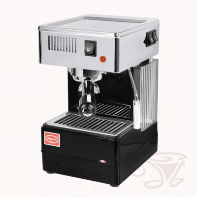 quickmill stretta 0820 siebträger einkreiser mit thermoblock retro style schwarz