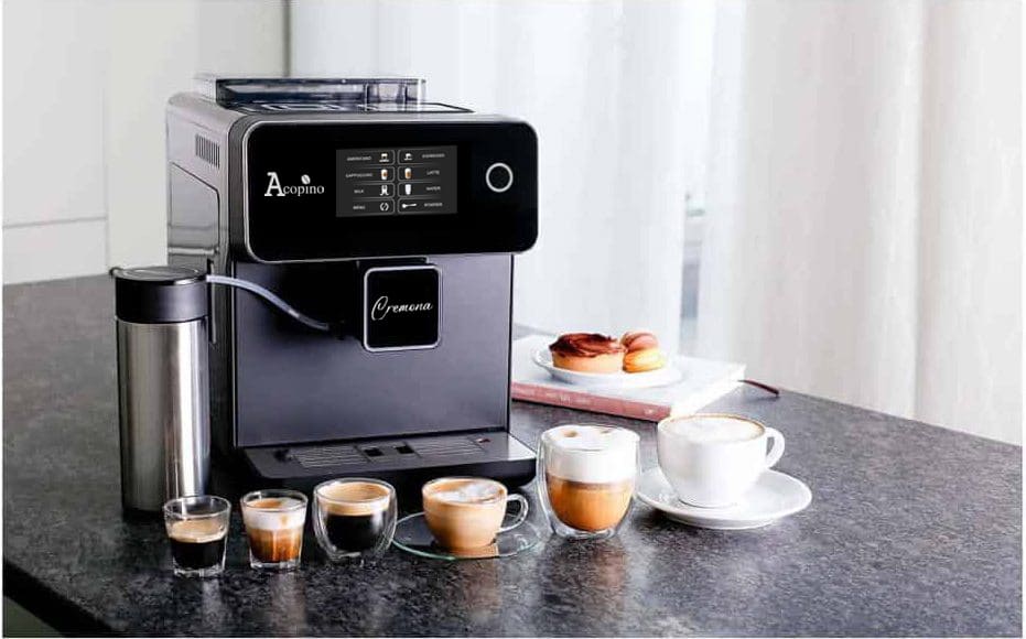Acopino Cremona Kaffeevollautomat schwarz mit Display – Bild 4