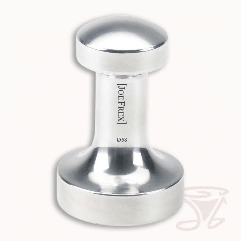 joe frex tamper metall alu 58 mm (z.b. für isomac, la pavoni, quickmill maschinen)