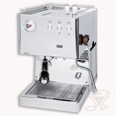 quickmill pop siebträger einkreiser mit thermoblock edelstahl glänzend