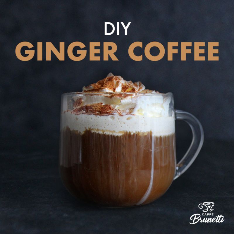 DIY Ginger Coffee mit Caffé Brunetti gusto supremo