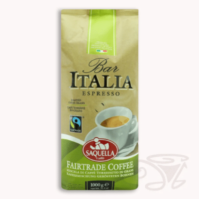 saquella bar italia fairtrade espresso 1kg ganze bohnen