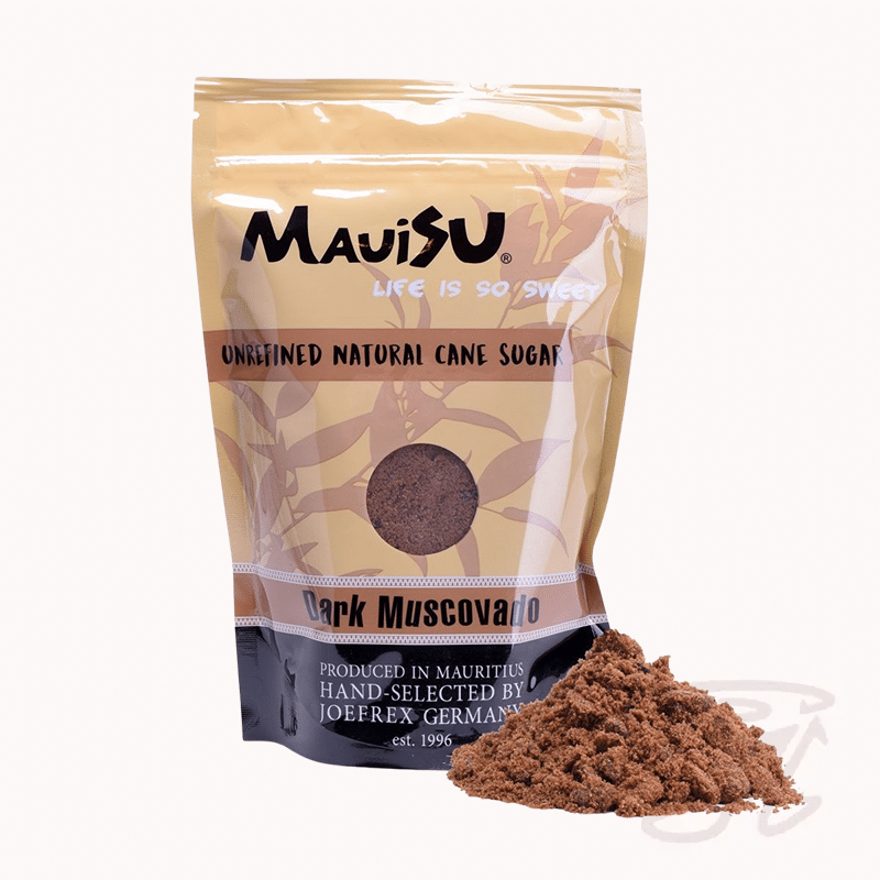 mauisu rohrohrzucker dark muscovado 500g naturbelassener unraffinierter rohrzucker
