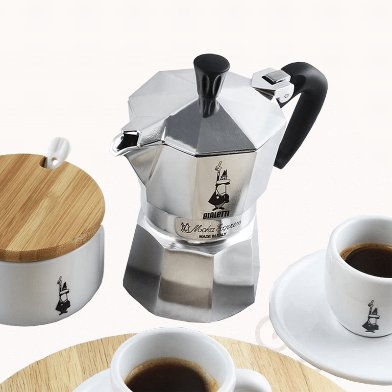 bialetti moka express espressokocher herdkocher 2 tassen kaffeebereiter