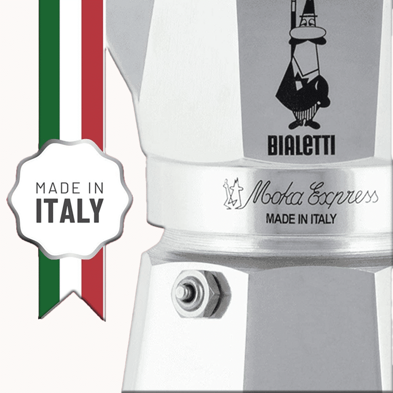 bialetti moka express espressokocher herdkocher 2 tassen kaffeebereiter