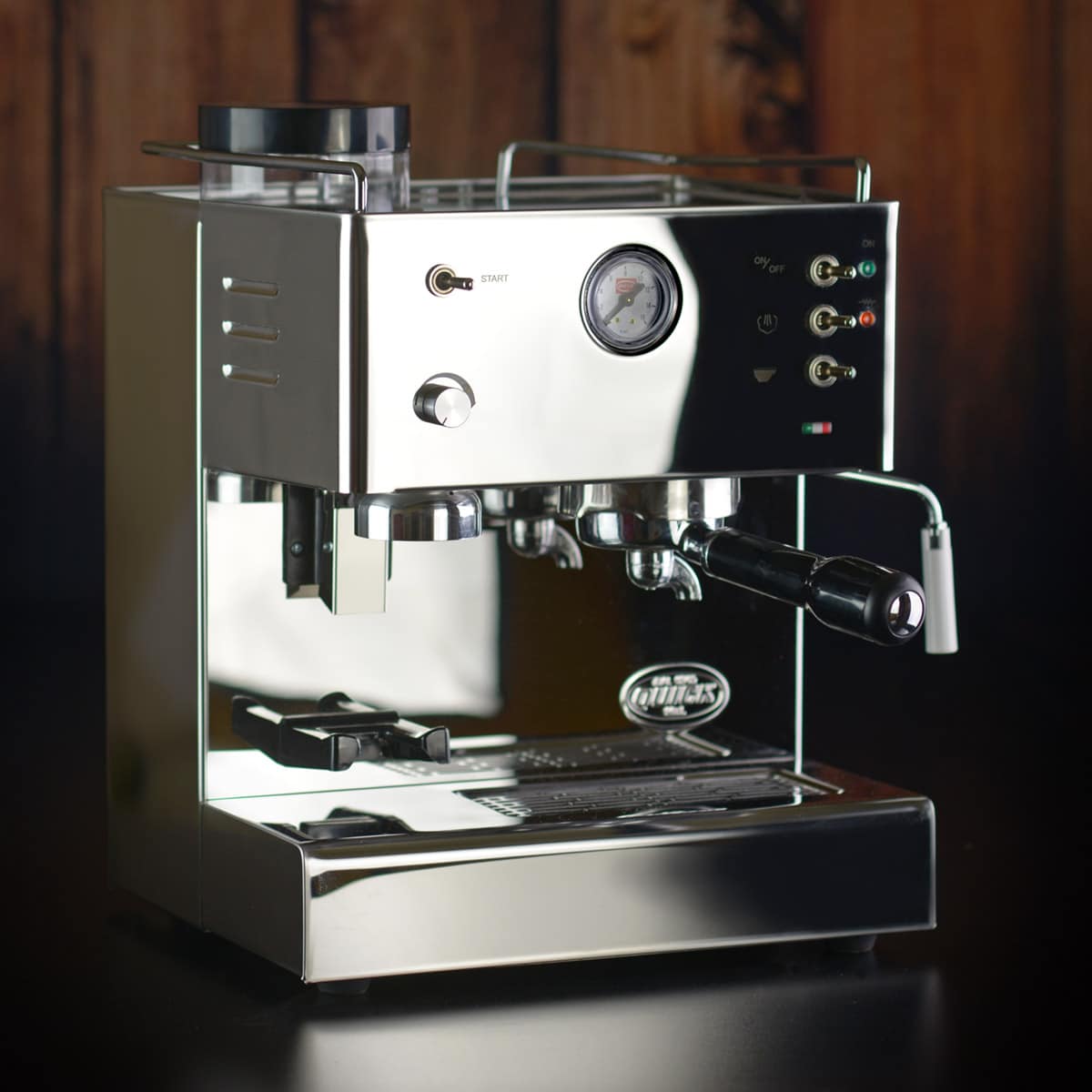 quickmill 3035 pegaso siebträger kombi espressomaschine mit mühle