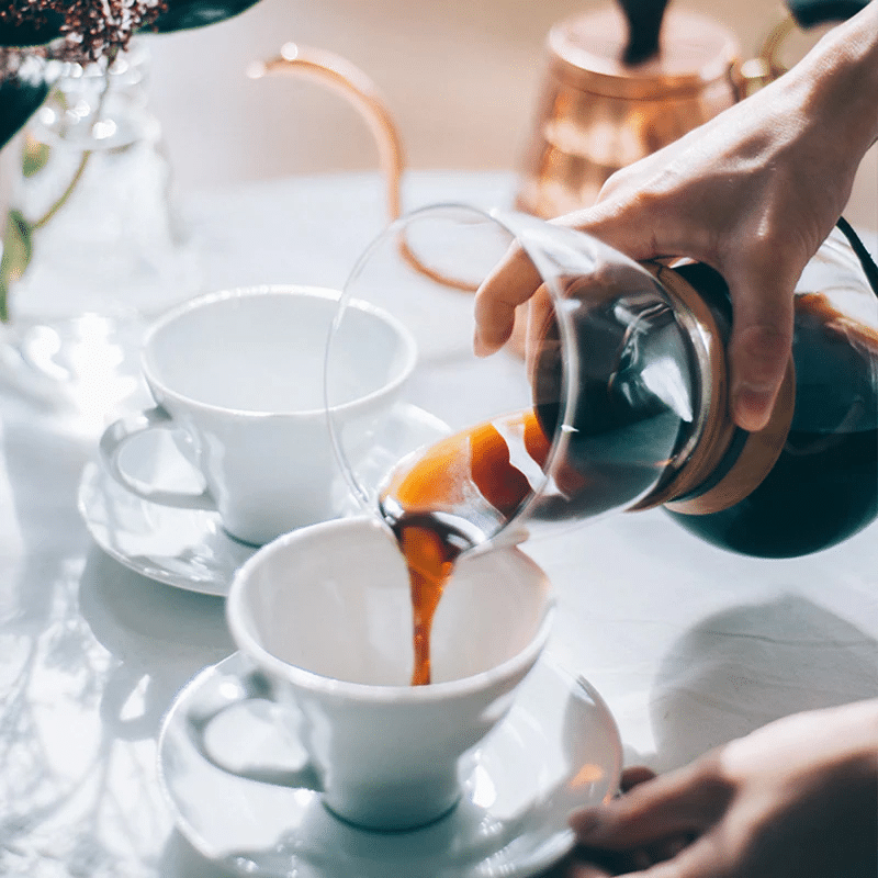 hario drip pot woodneck 480ml dripper kaffeebereiter mit stofffilter