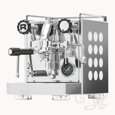 rocket appartamento siebträger zweikreiser e61 brühgruppe inox edelstahl weiß