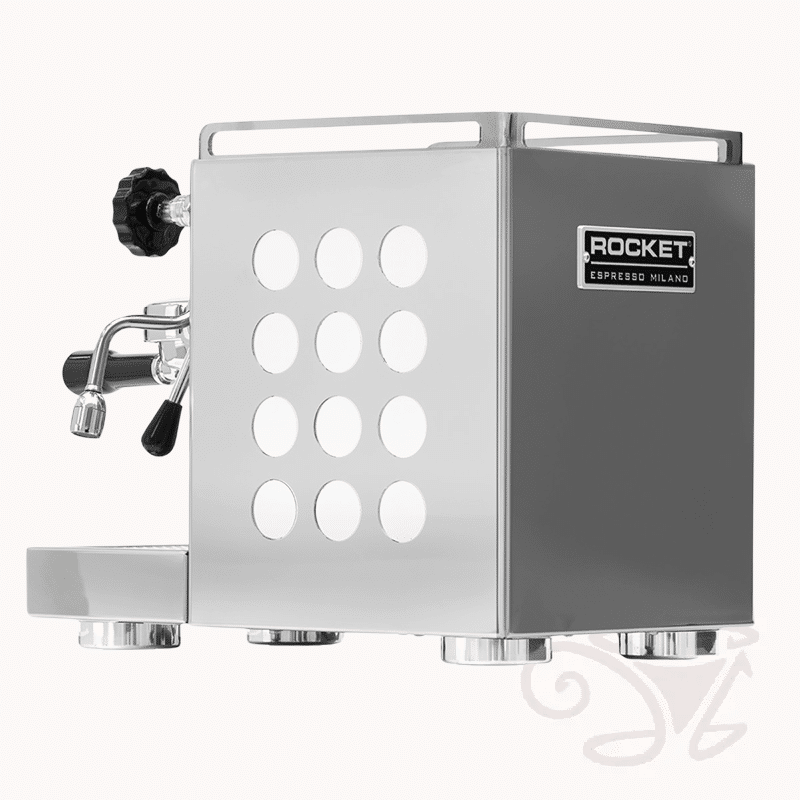 rocket appartamento siebträger zweikreiser e61 brühgruppe inox edelstahl weiß