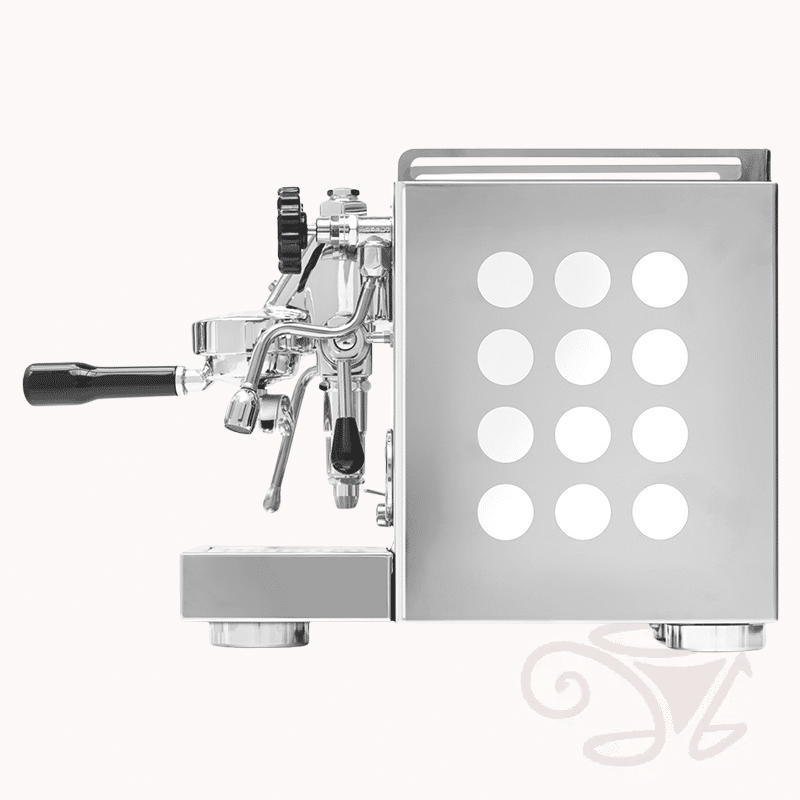 rocket appartamento siebträger zweikreiser e61 brühgruppe inox edelstahl weiß