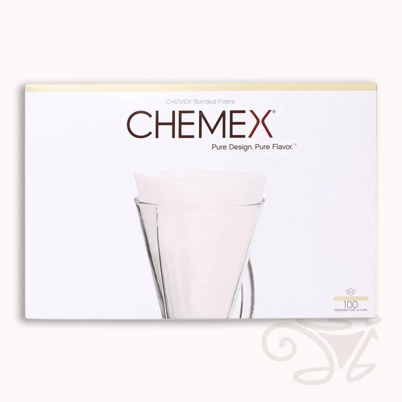 chemex filterpapier für 1 3 tassen, ungefaltet, 100 stück