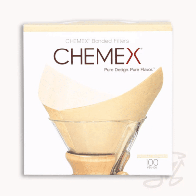 chemex filterpapier für 6 bis 10 tassen, quadratisch, natur, 100 stück