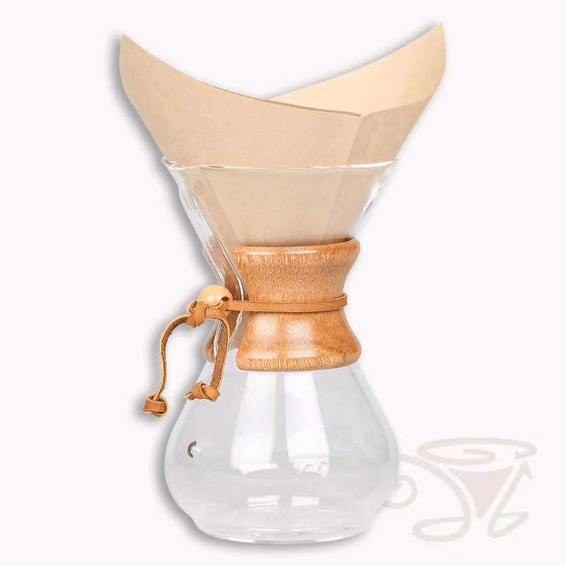 chemex filterpapier für 6 bis 10 tassen, quadratisch, natur, 100 stück