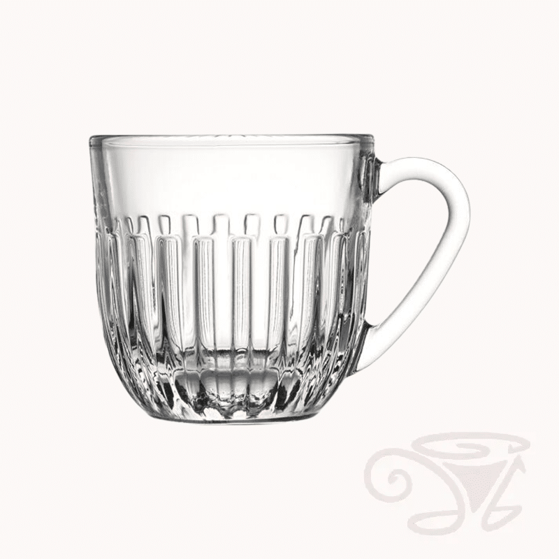 la rochère ouessant espressotasse kaffeebecher mit henkel aus glas