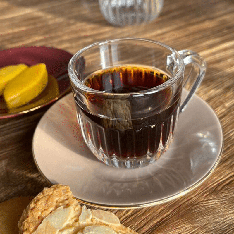 la rochère ouessant espressotasse kaffeebecher mit henkel aus glas