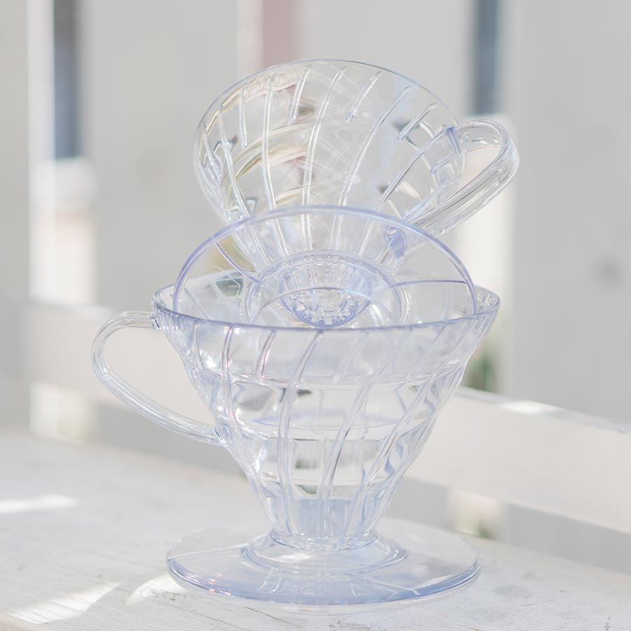hario v60 dripper clear 01, transparent