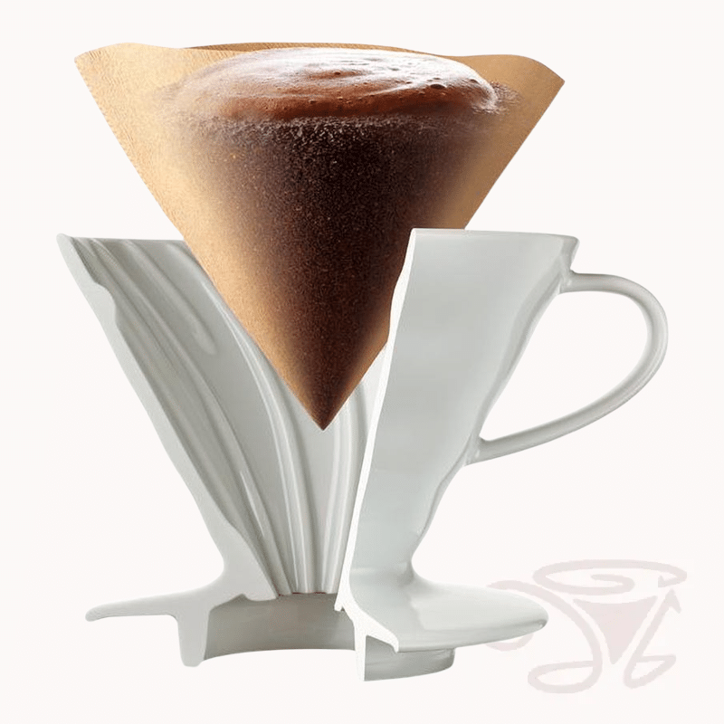 hario v60 dripper keramik 02, weiß