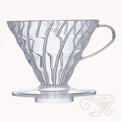 hario v60 dripper clear 02, transparent
