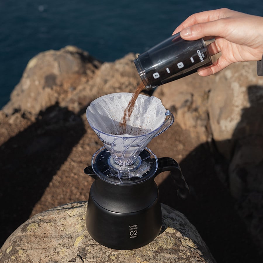 hario v60 dripper clear 02, transparent