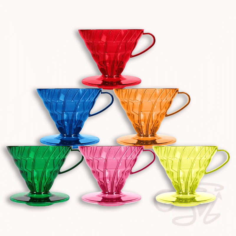 hario v60 dripper candy edition 02 aus kunststoff, versch. farben