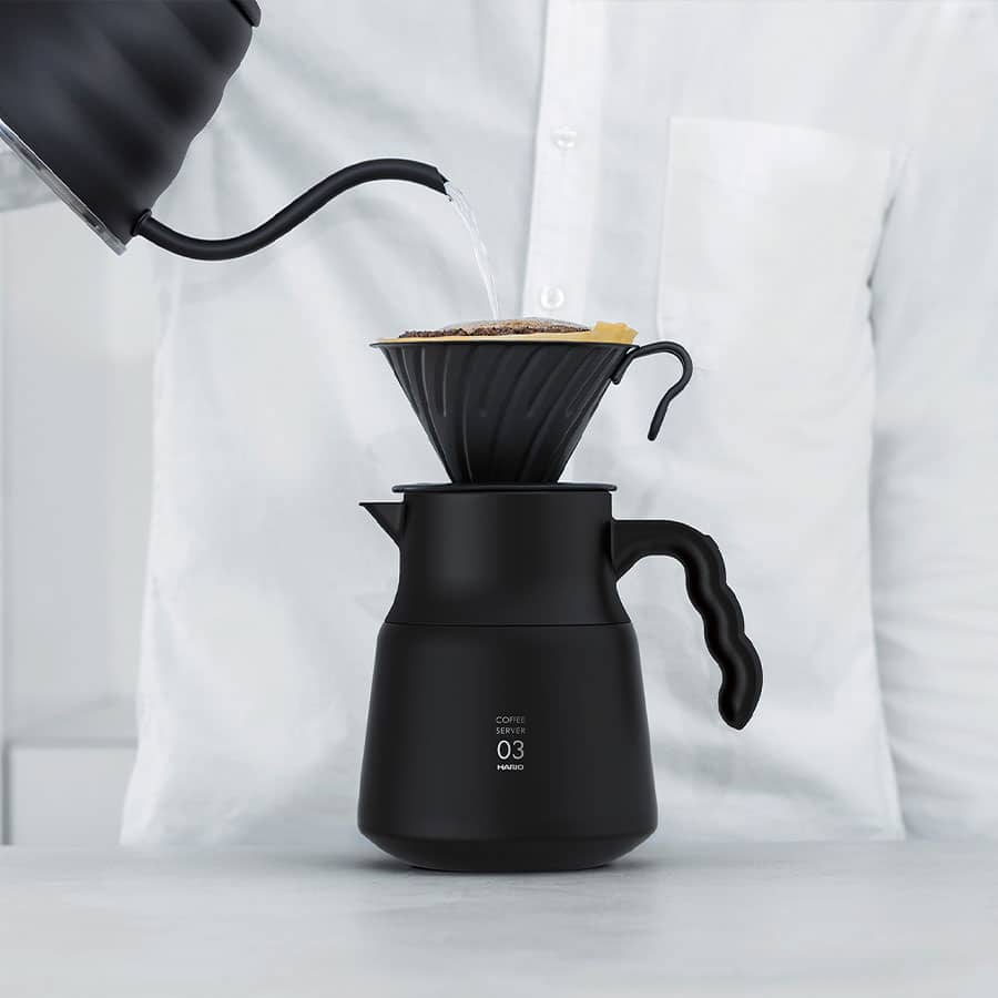 hario v60 isolierte kaffeekanne plus 800 aus edelstahl