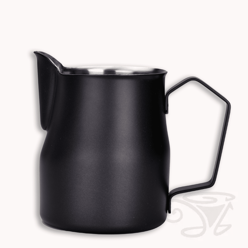 joe frex milchkännchen aus edelstahl mit pulverbeschichtung 350/500/750ml schwarz