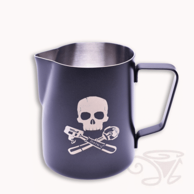 joe frex milchkännchen aus edelstahl mit pulverbeschichtung 350/590ml pirate