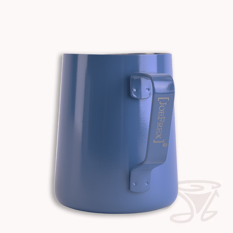 joe frex milchkännchen aus edelstahl 350ml blau