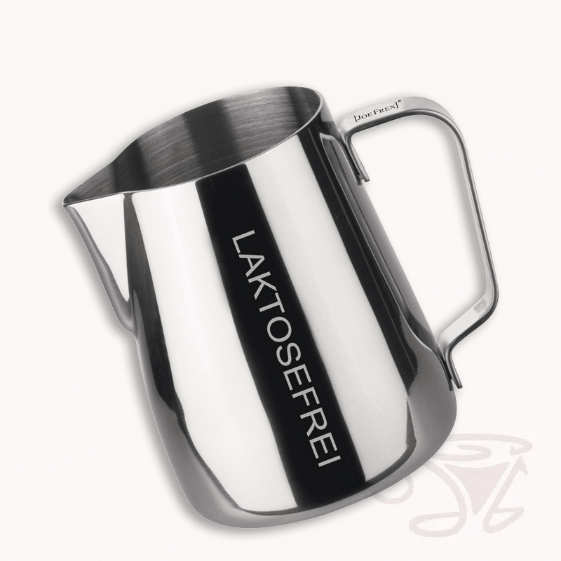 joe frex milchkännchen aus edelstahl 350ml "laktosefrei"