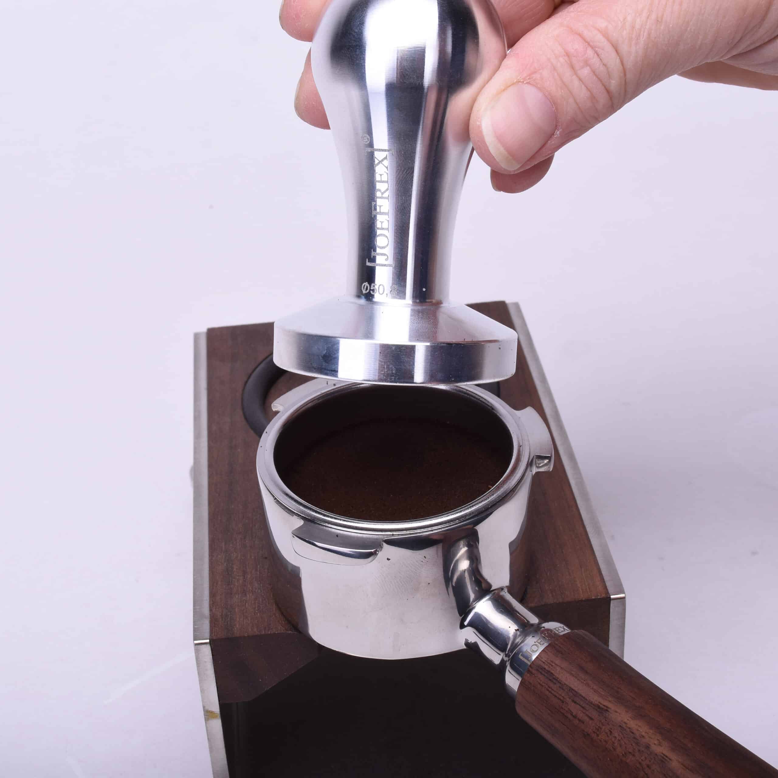 joe frex tamper metall alu 50,8 mm für de'longhi dedica