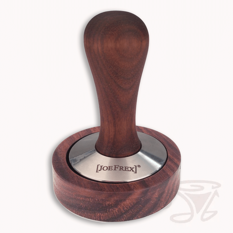 joe frex tamper untersetzer aus walnuss