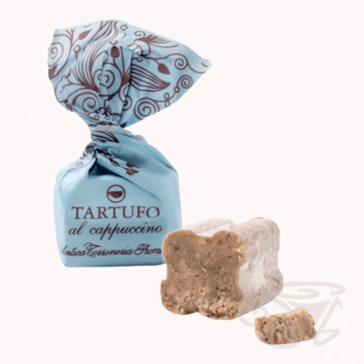 tartufo al cappuccino antica torroneria piemontese schokoladentrüffel 14g